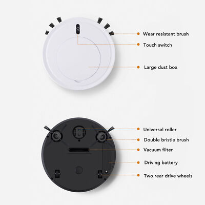 Robot Vacuum Cleaner Home Intelligent Robotic Full Automatic 3 In 1 Dust Collect