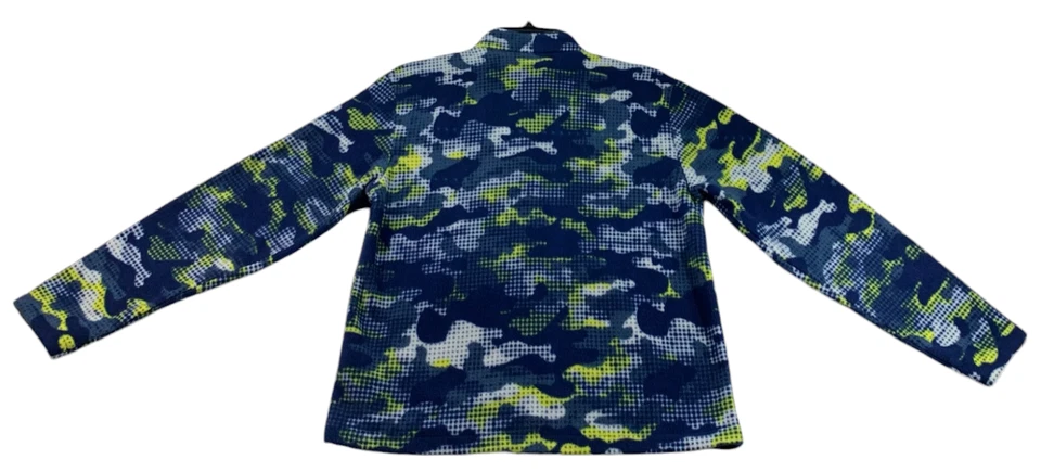 Eddie Bauer Boy Full Zip Up Sweater Size  Large(14-16)Blue White Long Sleeve - Image 2 of 4