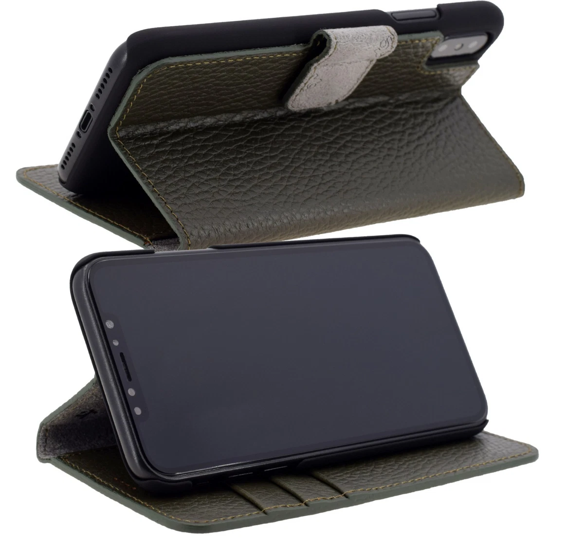 UITUI Cover per iPhone X/iPhone XS, Cover Custodia a Libro Portafoglio