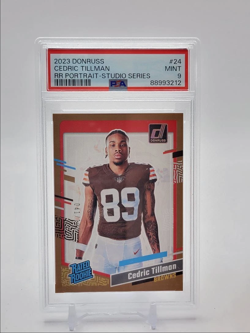 Cedric Tillman Panini Donruss Rated Rookies Portrait #24 Studio Series
