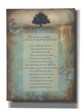 Epic Graffiti 'Time for Everything' by Britt Hallowell, Giclee Canvas Wall Art