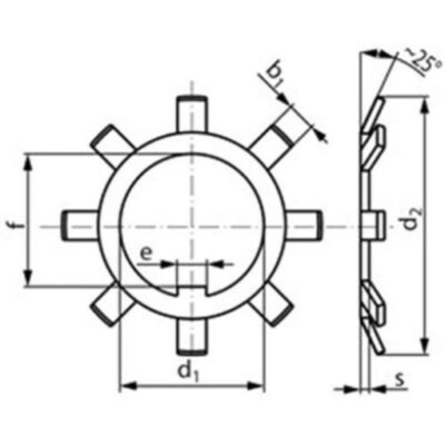SKF KML32 Sicherungsbleche Innen-Ø 160 mm Außen-Ø 190 mm Breite25 mm