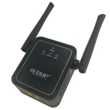 🔥EDUP Wall Plug 300Mbps 2.4GHz WiFi Extender Repeater Wireless Booster Black🔥