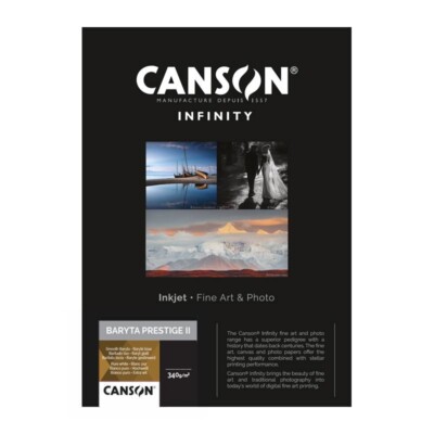 Canson Baryta Prestige II 340 - A2 - 25 Blatt - Fine Art Fotopapier - C33625S008