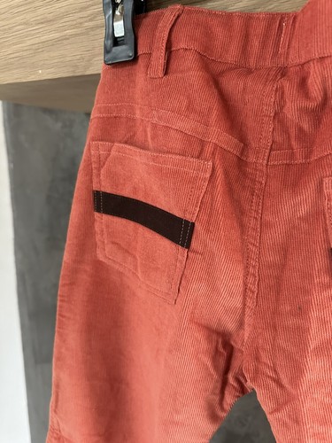 High Quality Salmon Colored Corduroy Boys Pants with Stitch Detail! Size 6 - Picture 5 of 5