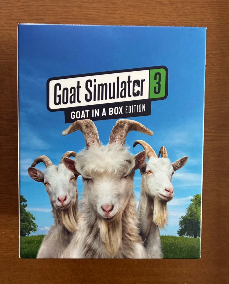 GOAT SIMULATOR 3 IN A BOX EDITION PLUSHY SOUNDTRACK MAP POSTCARDS STEELBOOK NEW - Image 3 of 4