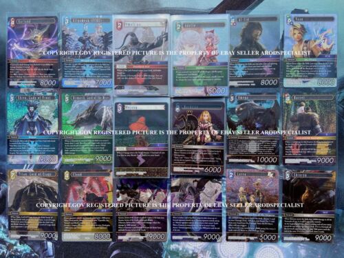 FINAL FANTASY TCG FFTCG OPUS 14 XIV CRYSTAL ABYSS COMPLETE FOIL SET CLOUD TIFA - Picture 1 of 4