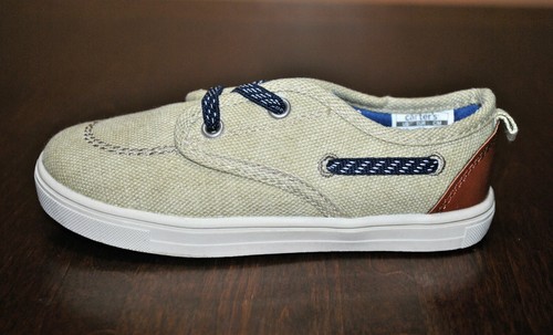 Carter's Little Boys' Blaze2 Khaki Slip-On Canvas Sneakers - Size 10