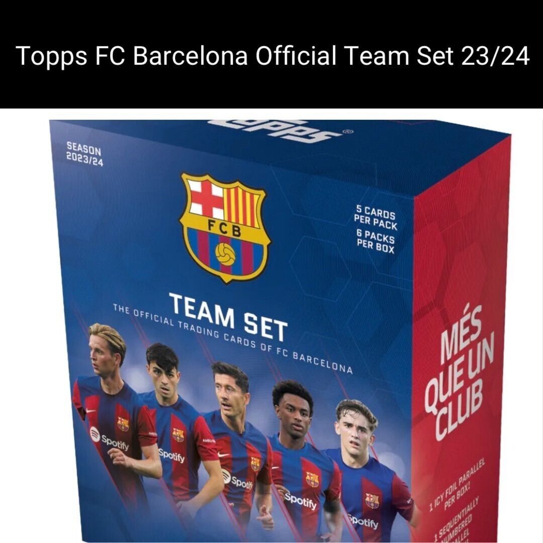 Topps Barcelona Official Team Set 23/24 1Box from Japan NEW Topps Barcelona Official Team Set 23/24 1Box from Japan NEW