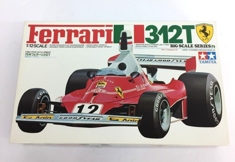 Tamiya 1/12 Ferrari 312T Big Scale Series F1 Vintage Plastic Tamiya 1/12 Ferrari 312T Big Scale Series F1 Vintage Plastic