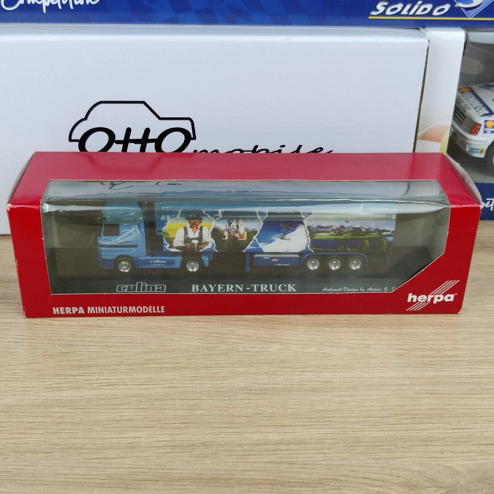 CAMION HERPA MERCEDES-BENZ ACTROS LH TAGLIA CULINA BAYERN-TRUCK 1:87 - Immagine 2 di 4