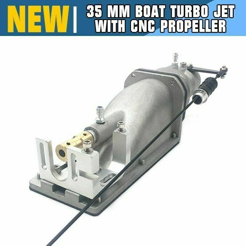 Stainless Boat Turbo JET with CNC propeller for Brushless Motor RC Boat35mm - Image 2 of 4