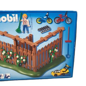 Playmobil Toy Set 4280 City Summer Backyard with Fence Bike Lawnmower for 4279