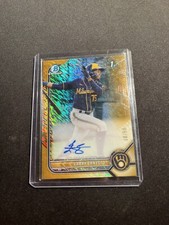 2022 Bowman Chrome Larry Ernesto #CPA-LE GOLD SHIMMER AUTO /50 - Brewers