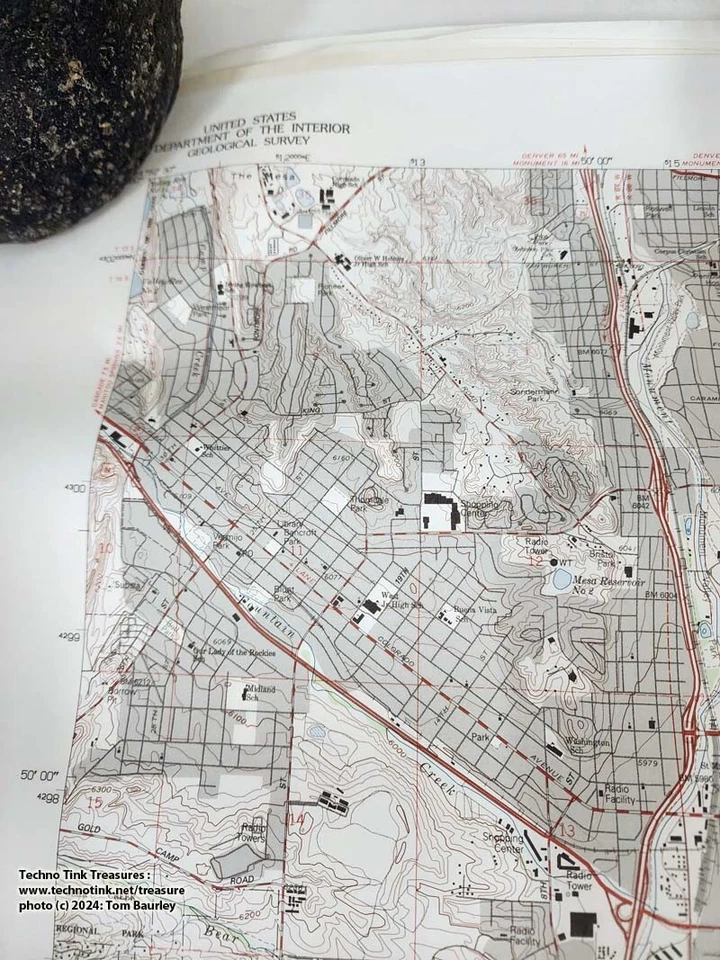 USGS Topographic Map Colorado Springs CO - 1961 revised 1994 - Image 4 of 4