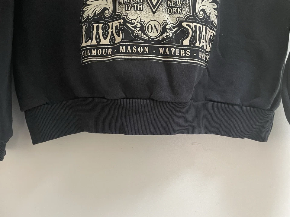 Bershka Adultos Pink Floyd Lado Oscuro de la Luna Acogedora Pullover Sudadera con Capucha Negra XS Foto 4 de 4