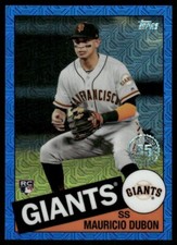 J113 MAURICIO DUBON RC 2020 TOPPS CHROME BLUE MOJO REFRACTOR 1986 /150 85TC-36