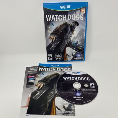 Watch Dogs 1 (Nintendo Wii U, 2014) Complete CIB - Tested