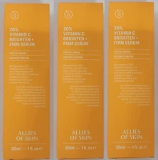 Allies Of Skin 20% Vitamin C Brighten Firm Serum 30 ML (3 pack) 2027