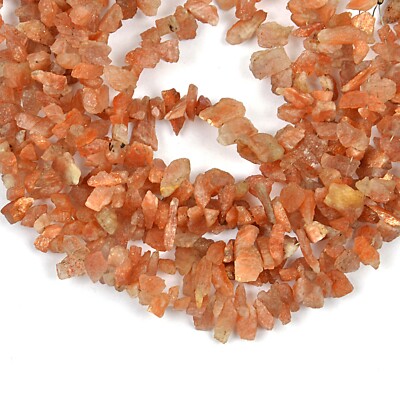 Natural Sunstone 8 Inch Strand 9-13 MM Rough Shape Gemstone Beads Jewelry Making