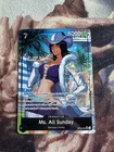 Ms. All Sunday Alternate Art OP14-084 The Azure Sea's Seven Foil NM