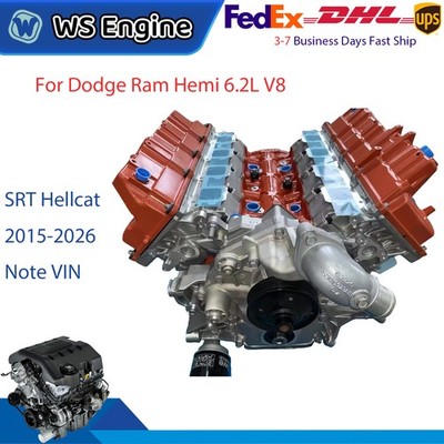 Hemi 6.2L V8 Long Block Engine Assembly For 2015-2026 Jeep Dodge RAM SRT Hellcat
