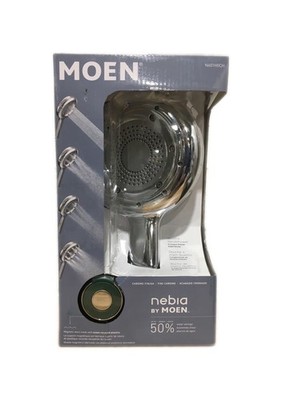 MOEN Quattro 4-Spray Patterns 6.5 in. Wall Mount Handheld Shower Head, CHROME