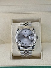 Rolex Datejust 36 Silver Roman Dial on Jubilee 116234 Complete 2019