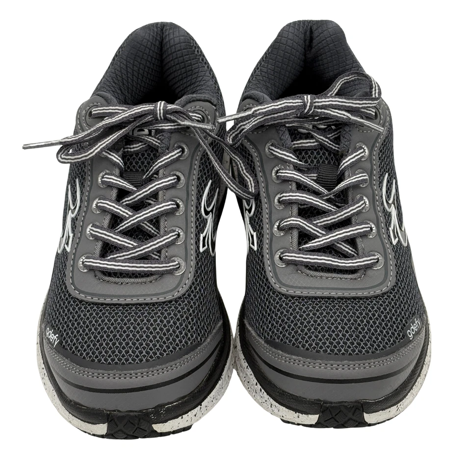 Zapatilla deportiva GDefy Gravity Defyer para mujer 6,5 negra gris Mighty Walk zapatos de ajuste cómodo Foto 2 de 4