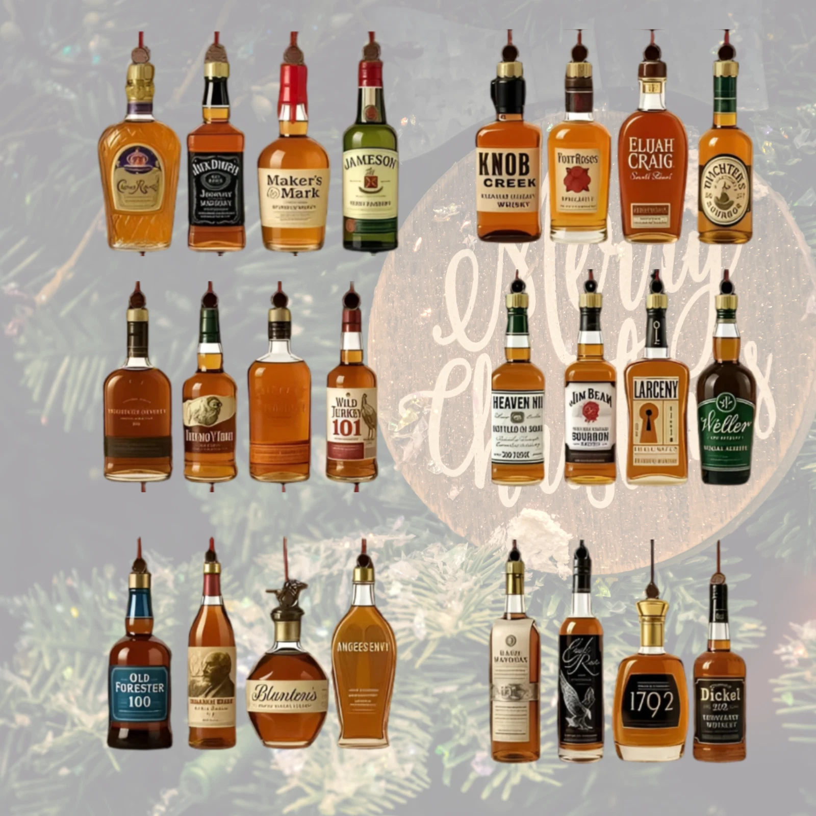 Whiskey Advent Calendar 2025, 24 Day Countdown Mini Bottle Set