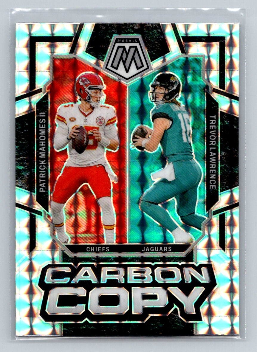 2024 Panini Mosaic Mahomes/Lawrence Silver Mosaic Prizm Carbon Copy