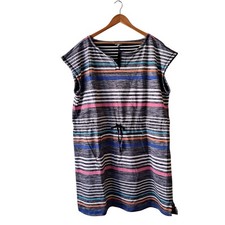 Talbots Stripes Shift Dress Cap Sleeve Knee Length Multicolor Womens Size 3Xp