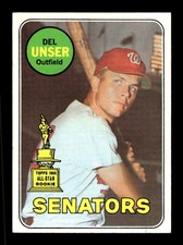 1969 Topps #338 Del Unser