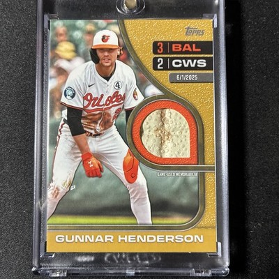 2026 Topps Series 2 43/50 🔥Gunnar Henderson ROUNDING THE BASES Game Used Relic