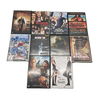 10 DVD Film Sammlung Paket | I Am Legend, City of God, Sieben, Bourne Ultimatum,