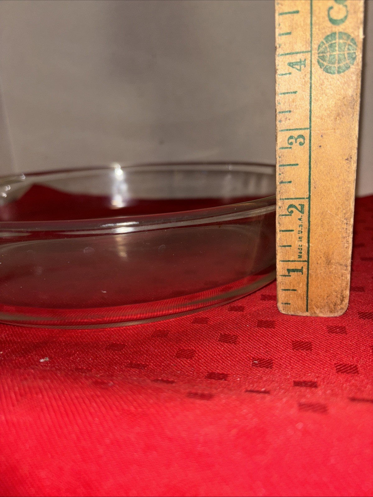 Vintage Anchor Hocking Fire King 9" X 2" Clear Cake  Baking Dish-429 Estate Find