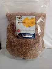 Dried Mealworms 2LB Non GMO High Protein Chicken Feed RANZ 2LBS Chickens