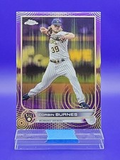 Corbin Burnes 2022 Topps Chrome Purple/Yellow Sonic Refractor SP 124/299 🔥