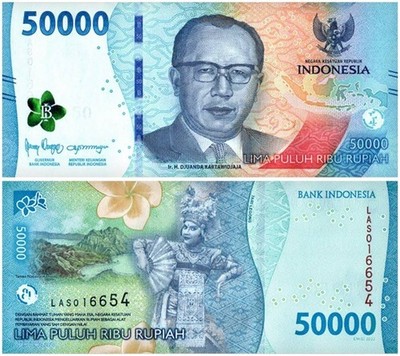Indonesia 1000-100000 Rupiah 7 Pieces Set, 2022, P-162-168, UNC | eBay