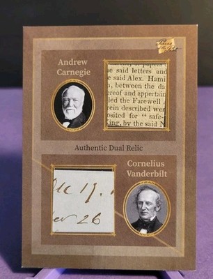 2025 Pieces of the Past Andrew Carnegie,Cornelius Vanderbilt read description