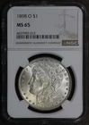 1898-O (MS65) Morgan Silver Dollar $1 NGC - Light Toning