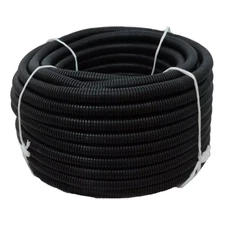 1/2 In. Dia. X 100 Ft. Black Flexible Corrugated Polyethylene Non Split Tubing a