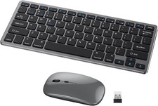 2.4G Bluetooth Slim Compact 78 Keys Wireless Keyboard and Mouse Combo for Mac