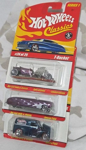 Hot Wheels Redline Classics Series 1 & 2 Lot Of 3 Merc Redline Panel Truck etc.