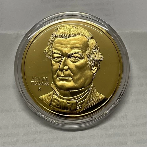 1973 FM STERLING SILVER 41 GRAM PROOF PRESIDENTIAL COIN = 1.2 OZ ASW = FILLMORE