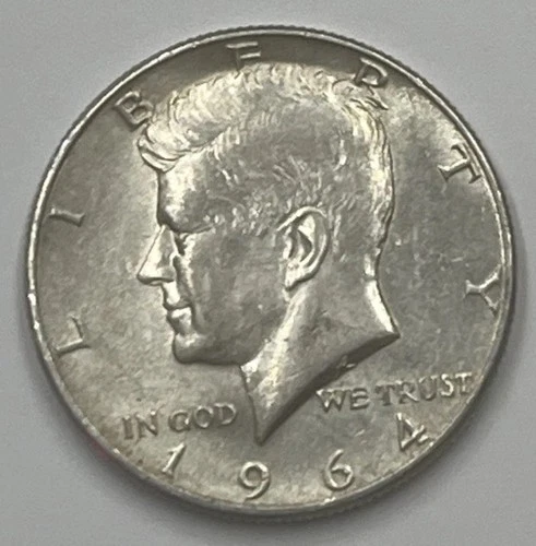 1964-D 50C Silver Kennedy Half Dollar Au Denver Mint
