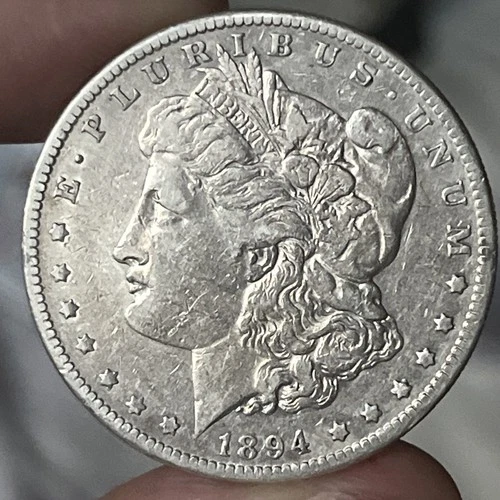 1894-S MORGAN SILVER DOLLAR, VF DETAILS (cleaned)