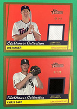 2016 TOPPS HERITAGE BASEBALL CLUBHOUSE COLLECTION GOLD RELIC LOT (2) SALE, MAUER