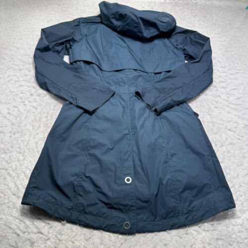 Columbia Omni Shield Navy Trench Coat Womens Water Wind Resistant Size Small S - Picture 12 of 16