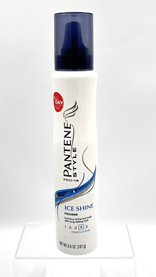 Pantene PRO-V Style ICE SHINE Mousse Level 4 Maximum Hold 6.6 oz - Discontinued